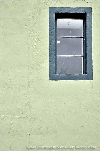Royalty Free Stock Photo: Green Window