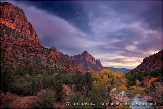 Zion Twilight Moon
