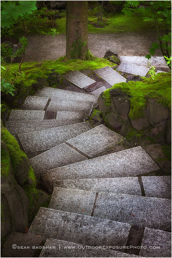 Garden Steps Stock Image, Portland, Oregon Garden Steps Stock Image, Portland, Oregon