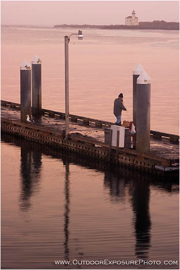 Crabbing At Sunrise Stock Image, Bandon, Oregon Crabbing At Sunrise Stock Image, Bandon, Oregon