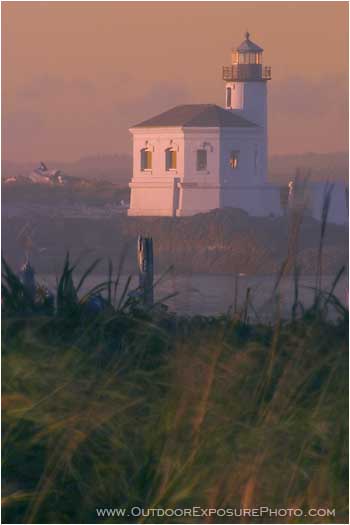 Coquille River Lighthouse Stock Image, Bandon, Oregon Coquille River Lighthouse Stock Image, Bandon, Oregon
