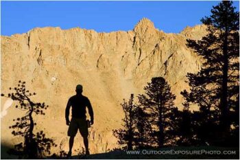 Return from Midnight Lake Stock Image, Sierra Mountains, California Return from Midnight Lake Stock Image, Sierra Mountains, California