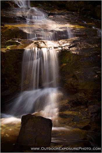 Water Fall In Silver Light Stock Image, Himalaya Mountains, Nepal Water Fall In Silver Light Stock Image, Himalaya Mountains, Nepal