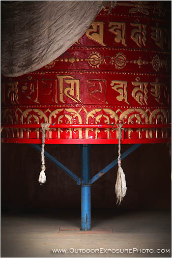 Tengboche Mani Wheel Stock Image, Khumbu, Nepal Tengboche Mani Wheel Stock Image, Khumbu, Nepal
