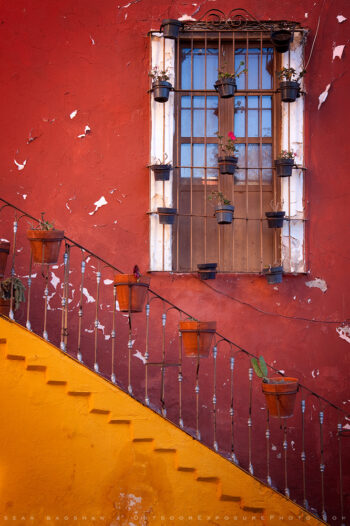 Guanajuato Window And Stairs Print, Guanajuato, Mexico Guanajuato Window And Stairs Print, Guanajuato, Mexico