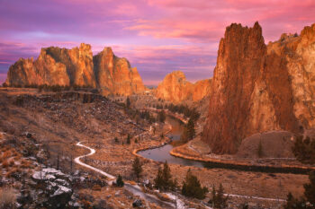 Hint of Winter Print Print, Smith Rock State Park, Oregon Hint of Winter Print Print, Smith Rock State Park, Oregon