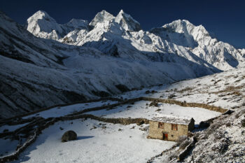 Summer Farm House In The Snow Stock Image, Kathmandu, Nepal Summer Farm House In The Snow Stock Image, Kathmandu, Nepal