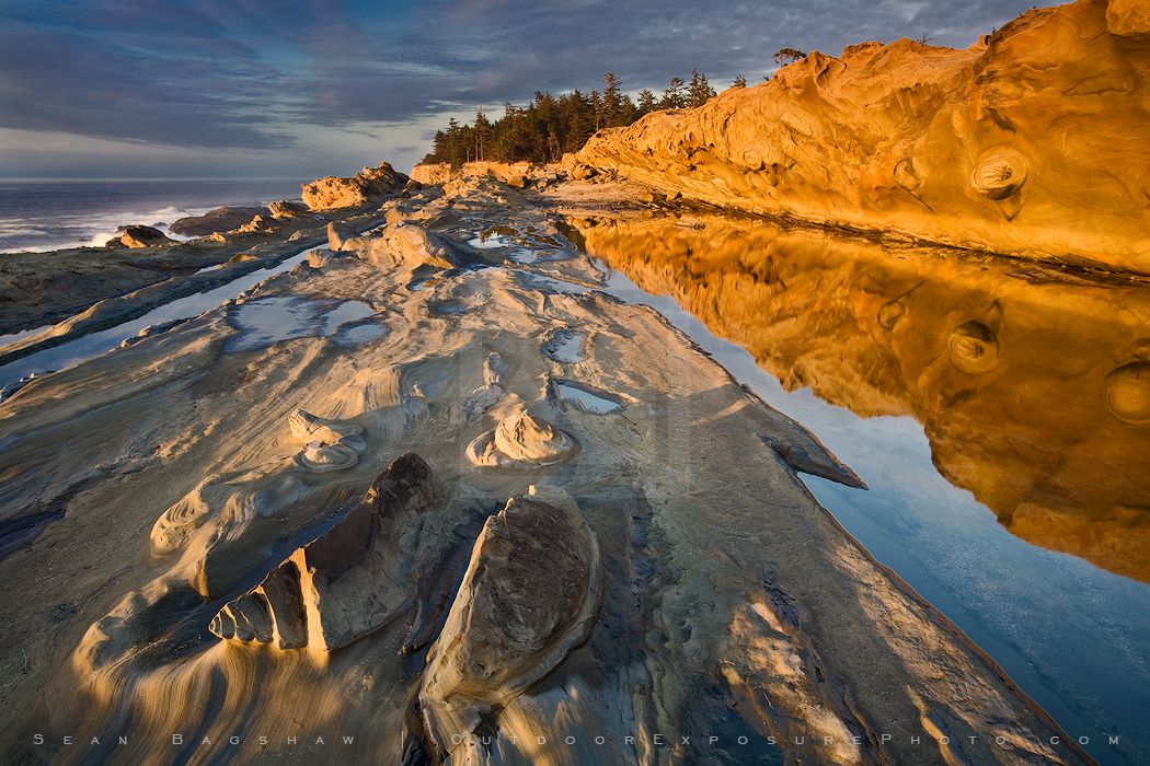 Farewell Fire Print, Oregon Coast Farewell Fire Print, Oregon Coast