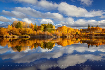 Mirrored Deschutes Print, Bend, Oregon Mirrored Deschutes Print, Bend, Oregon