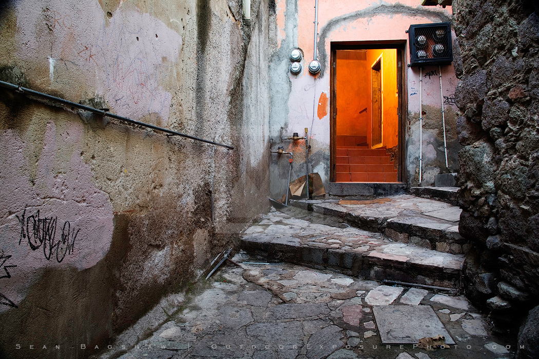 Through The Orange Door Print, Guanajuato, Mexico Through The Orange Door Print, Guanajuato, Mexico