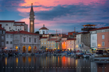 Piran Sunset Print, Slovenia Piran Sunset Print, Slovenia