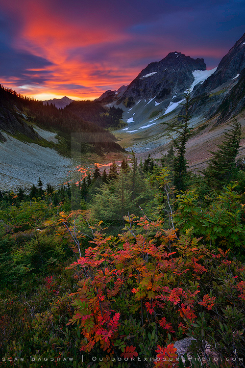 Unforgettable Fire Print, North Cascades NP, Washington Unforgettable Fire Print, North Cascades NP, Washington