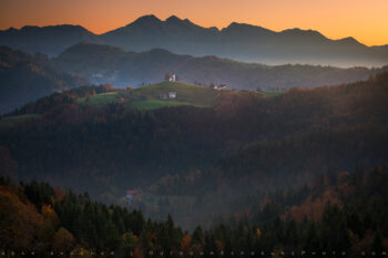 Hilltop Church Print, Slovenia Hilltop Church Print, Slovenia