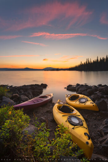 kayak stock image, waldo lake, oregon kayak stock image, waldo lake, oregon
