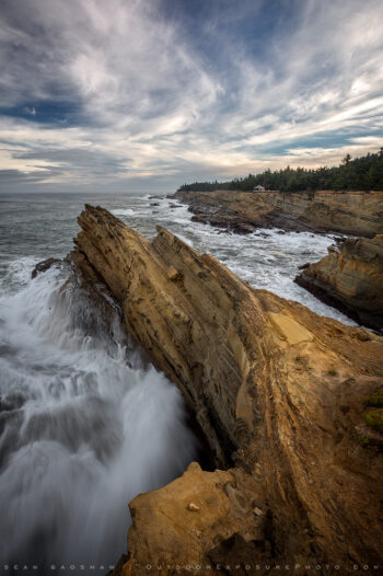 finger of cape arago stock image, central coast, oregon finger of cape arago stock image, central coast, oregon