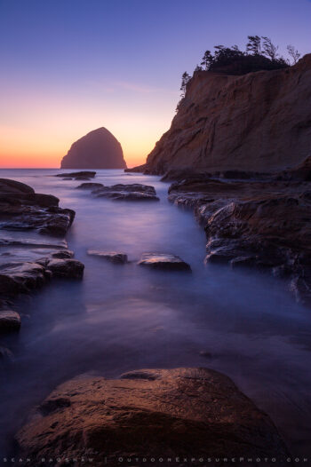 kiwanda at twilight stock image, cape kiwanda, oregon kiwanda at twilight stock image, cape kiwanda, oregon