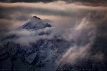 Shrouded stock image, dolomite mountains, italy